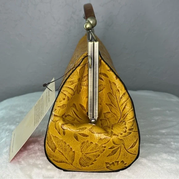 Patricia Nash Mustard Floral Embossed - Picture 4 of 13